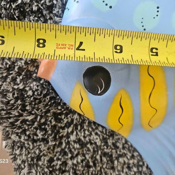 Chalkware Tropical Fish 8" Blue and Yellow - Picture 6 of 6